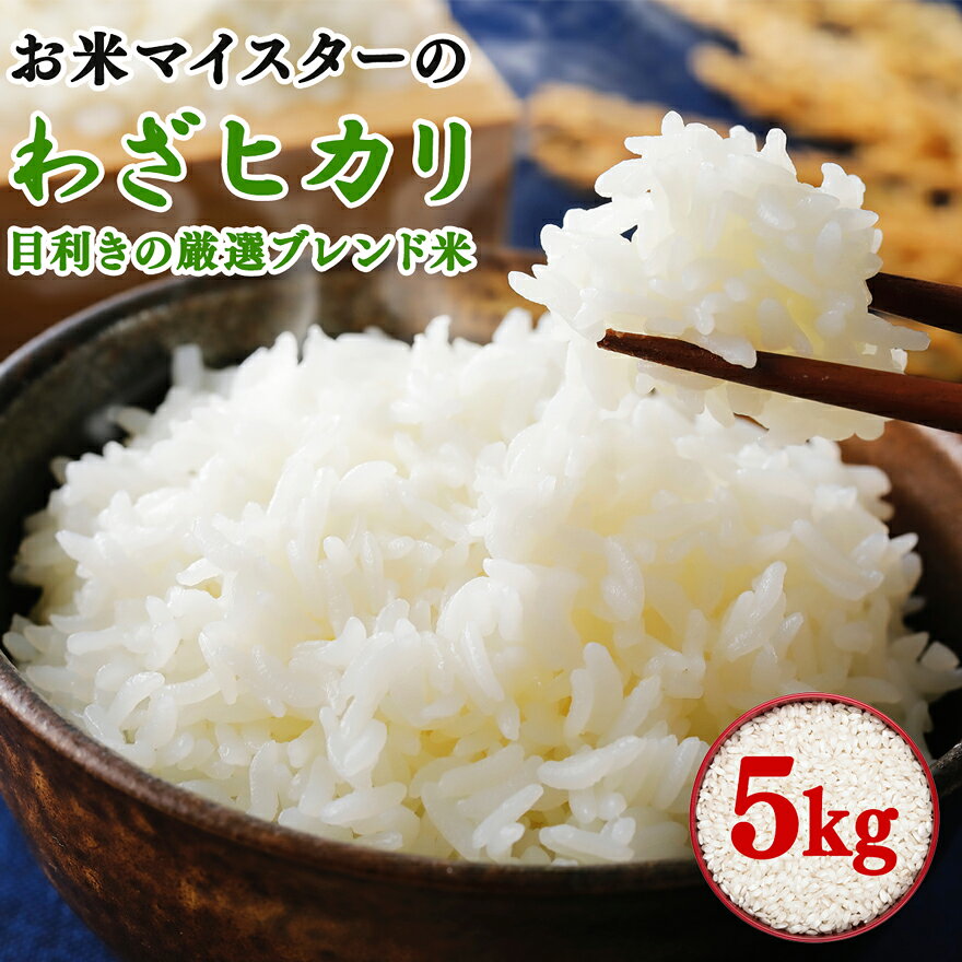 【ふるさと納税】《10月下旬より順次発送》令和8年産 目利きの厳選ブレンド米 5kg 五つ星お米マイスター親子プロデュース！｜米 お米 ブレンド米 白米 ご飯 精米 5kg 厳選 お米マイスター [1279]