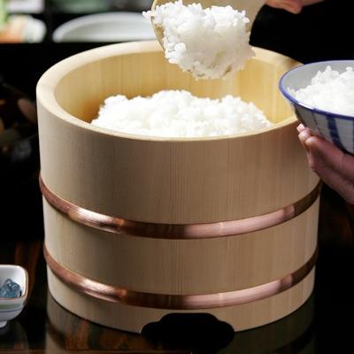 ふるさと納税 南木曽町 木曽の桶屋　江戸おひつ　18センチ(3合用)