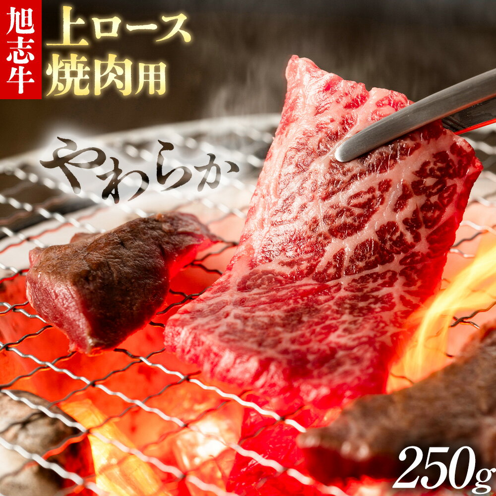 【ふるさと納税】旭志牛 上ロース焼肉用A 250g 有限会社旭志村ふれあいセンター《90日以内に出荷予定(土日祝除く)》お肉 牛肉 ロース 焼き肉 菊池ブランド牛 冷凍 送料無料