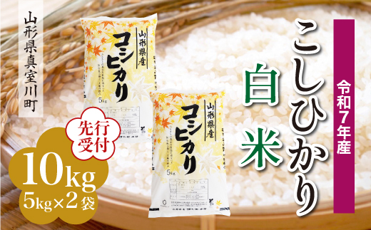
            ＜令和7年産米先行受付＞ 真室川町産 こしひかり 【白米】 10kg （5kg×2袋）＜配送時期指定可＞
          