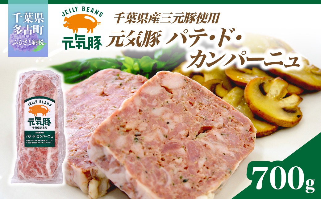 
                  元気豚　パテ・ド・カンパーニュ 【ふるさと納税 パテ パテ・ド・カンパーニュ 元気豚 千葉県 多古町 送料無料】TAKB046
                