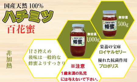はちみつ 日本蜜蜂 百花蜜 1,000g C210-014 はちみつ 国産