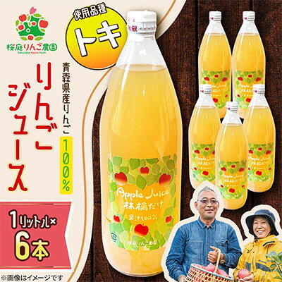 【ふるさと納税】りんごジュース【トキ】1リットル×6本入り【1789819】