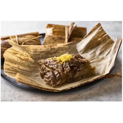 ふるさと納税 近江八幡市 近江牛すき焼きおこわ 竹皮包み