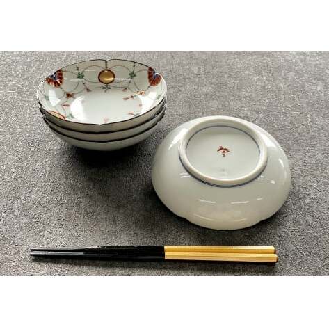 有田焼 其泉 赤玉瓔珞文 銘々皿 15cm 4枚【賞美堂本店】器 うつわ 食器 4枚 セット 皿 取皿 お祝い 縁起物 贈答 ギフト 食洗機対応 A60-97_イメージ4