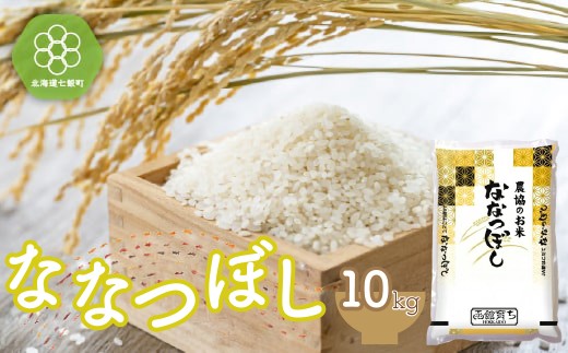 令和7年産 ななつぼし10kg  【 ふるさと納税 人気 おすすめ ランキング ななつぼし 米 お米 白米 精米 北海道産 10kg 北海道 七飯町 送料無料 】 NAA012