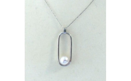 300-34伊勢志摩あこや本真珠デザインペンダントPt