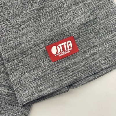 JTTA公認　卓球ユニフォーム【男女兼用(ドライ):Sサイズ】ねこ　チャコール