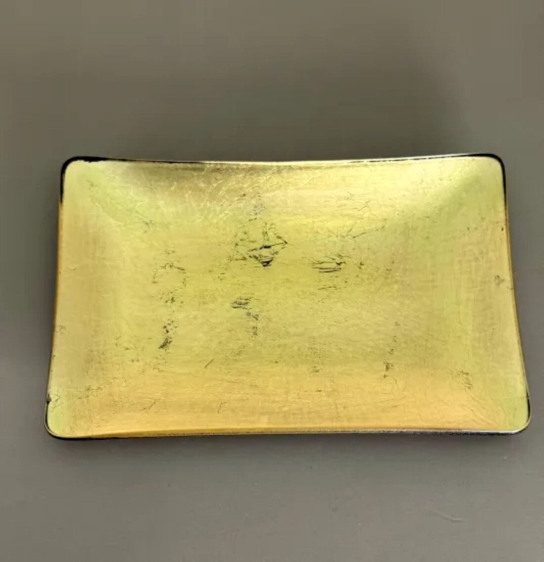 角小皿 箔貼り ゴールド ［NF136］CU90064