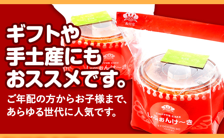 スイーツ デザート 洋菓子 ケーキ シフォンケーキ プレーン ギフト 十勝 ふわふわ「しふぉんけ～き」 プレーン1個《60日以内に出荷予定(土日祝除く)》北海道 本別町 有限会社松月堂 送料無料---