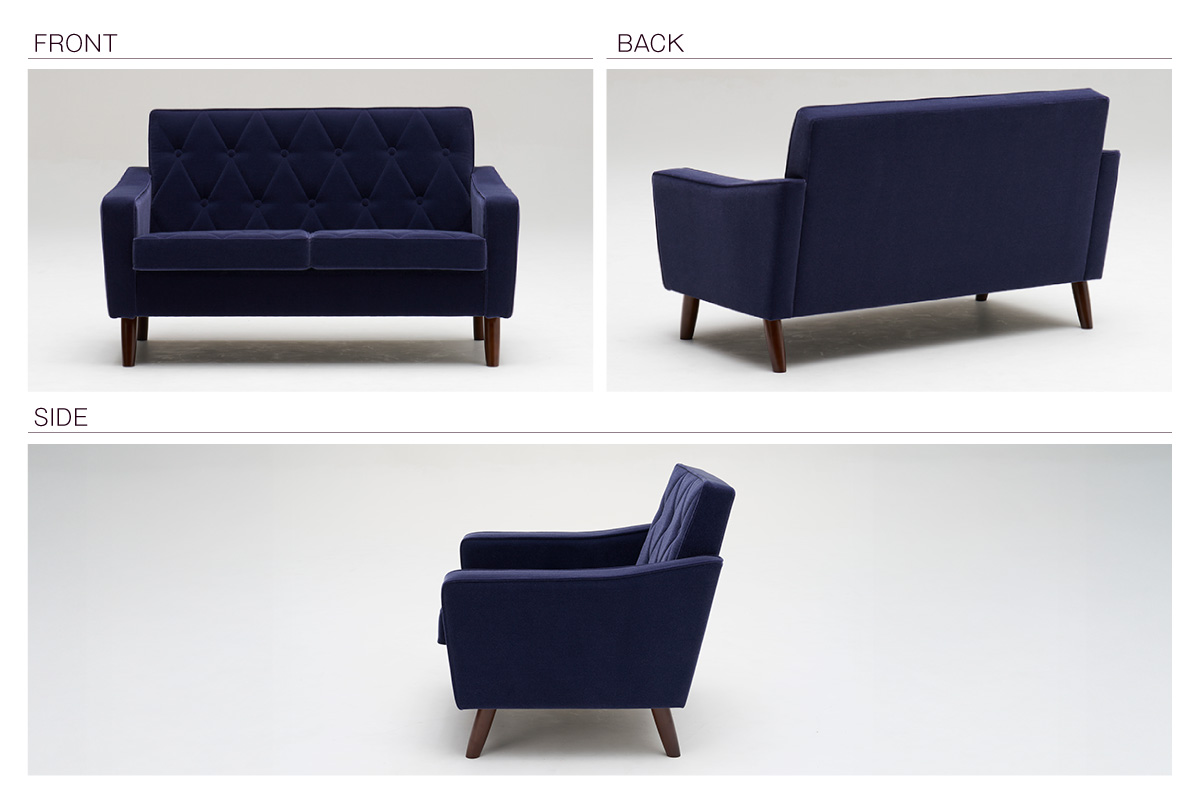 【カリモク60】HIGASHIURA limited ロビーチェア2シーター 巨峰