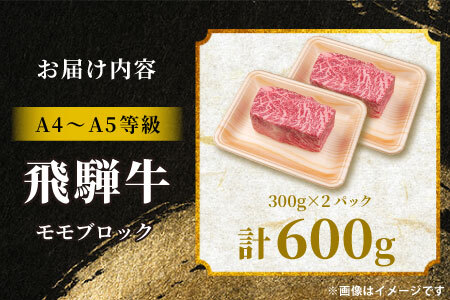飛騨牛 ももブロック 計600g（2本） ローストビーフ A5 A4 赤身 もも もも肉 ブロック肉 塊肉 国産 牛 黒毛和牛 和牛 牛肉 豪華 ギフト 贈答 肉のひぐち
