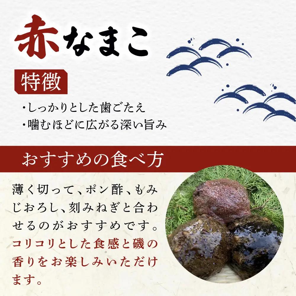 防府市産天然赤なまこ青なまこ食べ比べセット 凪翔政栄丸 山口県 防府市 A-H20 なまこ ナマコ 食べ比べ 活き 赤青セット 瀬戸内海 珍味 このわた おつまみ 刺身