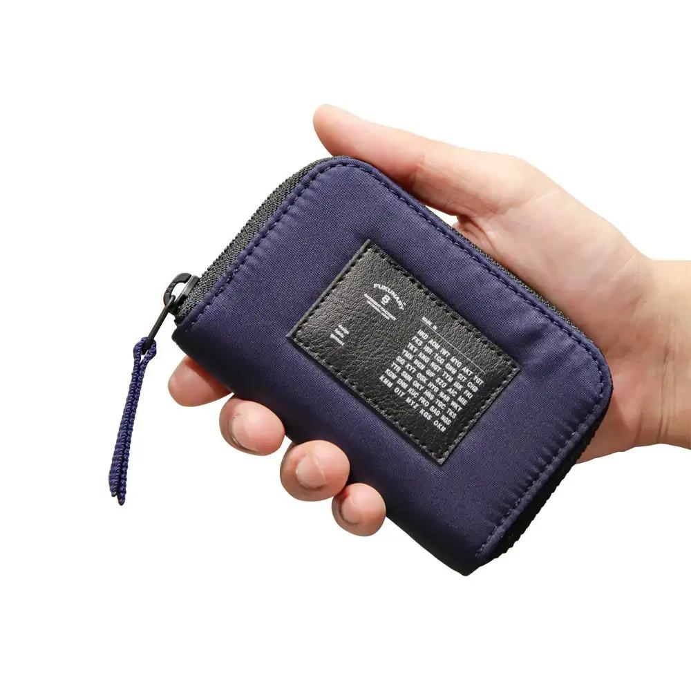 FUKUNARY コインパース コインケース カードケース コンパクト ネイビー MA-1テイスト ナイロン ツイル メンズ レディース ミリタリー調 おしゃれ 日本製 広島市 フクナリー F024