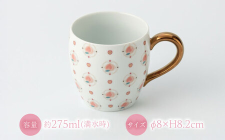 【有田焼】【其泉】くだものシリーズ もも マグカップ / 佐賀県 / 株式会社賞美堂本店 [41APAQ011]