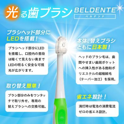 ふるさと納税 横浜市 光る歯ブラシ　ベルデンテと替えブラシのセット |  | 01