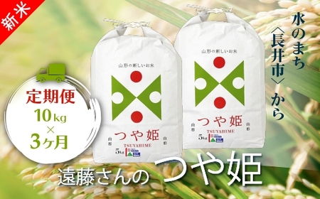 【定期便3ヶ月】【令和8年産新米】【特別栽培米】遠藤さんの「つや姫」10kg(5kg×2袋)×3ヶ月_A148(R8)