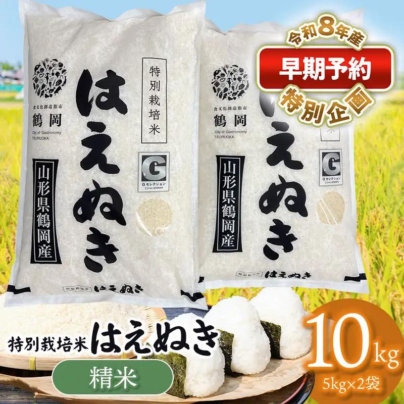 特別栽培米 はえぬき 10kg 【令和8年産新米早期予約特別企画】