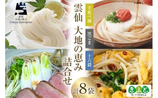 
										
										【思いやり型返礼品】雲仙大地の恵み詰合せ （素麺・うどん3種類） [コロニーエンタープライズ 長崎県 雲仙市 item1250]
									