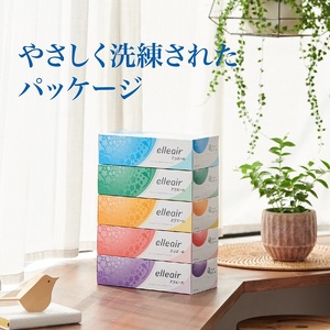0019-10-03 エリエール ティシュー 180組×5箱×12パック (60箱)　ティッシュ ティッシュペーパー ボックスティッシュ パルプ100% 日用品 消耗品 生活必需品