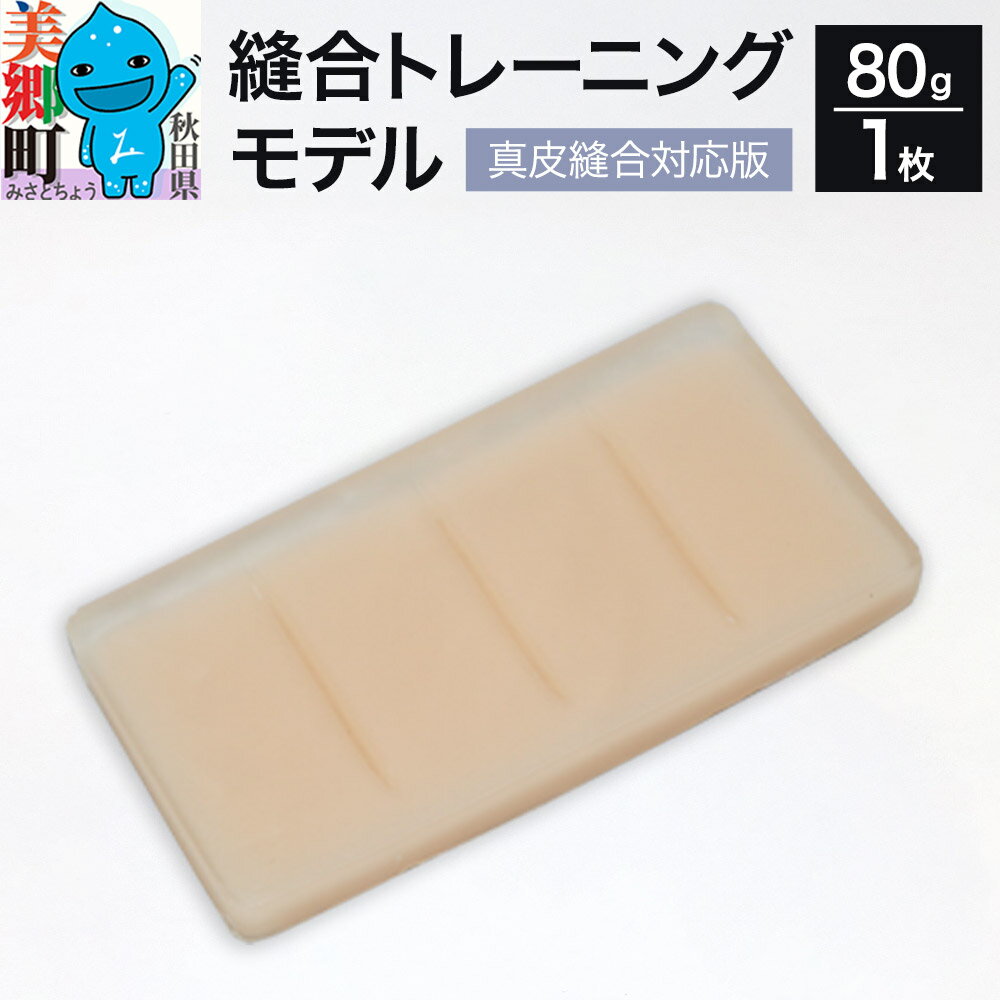 【ふるさと納税】縫合トレーニングモデル（真皮縫合対応版）12cm×6cm×厚み1cm 人工皮膚 大学 病院 医療施設 TPE(熱可塑性樹脂）秋田県 美郷町