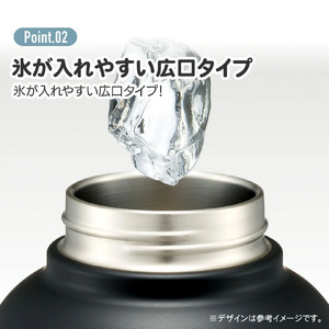 水筒 2000ml ステンレスボトル ブラック 15-028