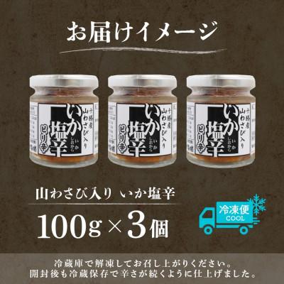 ふるさと納税 帯広市 十勝 山わさび入り イカの塩辛 100g 3個 ご飯のおとも 北海道 帯広市 |  | 03