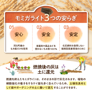 燃料 モミガライト エコ燃料 25kg もみ殻 炭 キャンプ 燃料