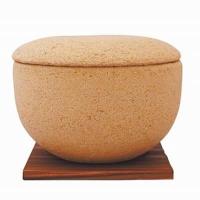 ふるさと納税 伊賀市 長谷園　伊賀焼 おひつ「陶珍」黄瀬戸大(ごはん約2合分)