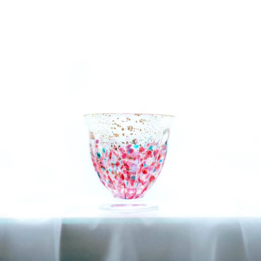 ＜津軽びいどろ＞盃12か月コレクション【2月】春時雨