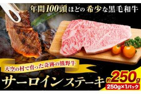 サーロインステーキ 黒毛和牛 牛 牛肉 ステーキ 約250g 約250g×1パック 