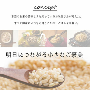 【パックご飯】 玄米 国産こしひかり 無添加一分づき 120g 計24個 パックご飯