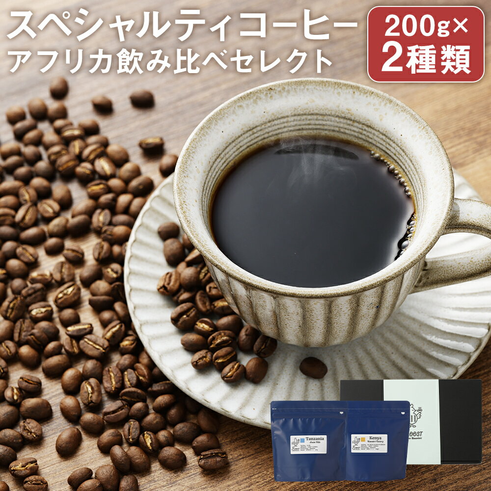 【ふるさと納税】【10営業日以内発送】スペシャルティコーヒー アフリカ飲み比べセレクトセット 200g×2袋 計400g コーヒー豆 2種類 珈琲豆 粉挽き 細挽き 中挽き 中粗挽き 粗挽き 長崎県 長崎市 送料無料