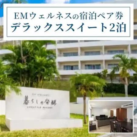 EMウェルネスの宿泊ペア券 デラックススイート2泊 沖縄【1358691】