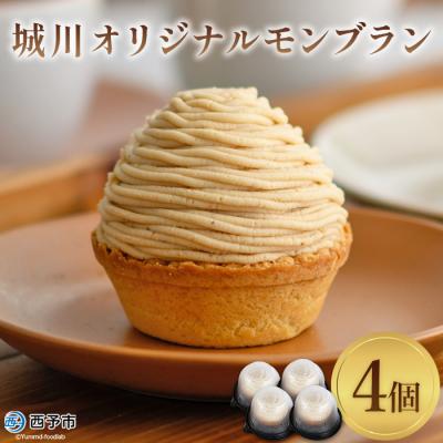 ふるさと納税 西予市 &lt;城川オリジナルモンブラン (4個入)&gt;　スイーツ　ケーキ　マロン　栗　和栗　西予