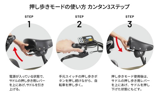 ホワイトグレーパナソニックギュットアニーズDX押し歩き電動アシスト自転車