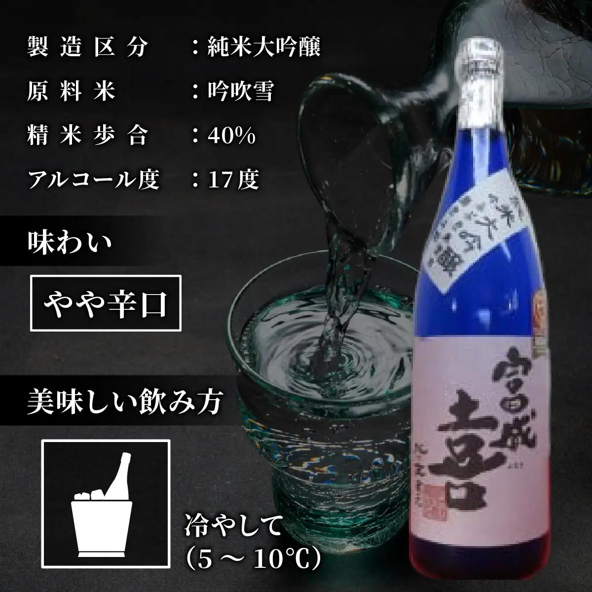 富成喜 吟ふぶき米使用 純米大吟醸 原酒 【純米大吟醸 舟木酒造 吟ふぶき 清酒 日本酒 名水 仕込み】[A-038003]