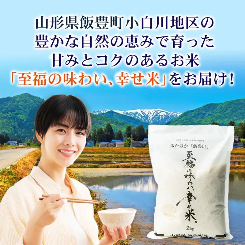 至福の味わい、幸せ米 はえぬき10kg - R8年産新米予約 白米 米 ごはん 山形県 飯豊町産