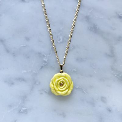 ふるさと納税 茅ヶ崎市 ArtOpus. ネックレス 薔薇 黄 湘南 茅ヶ崎市 陶磁器 アートギフト |  | 01