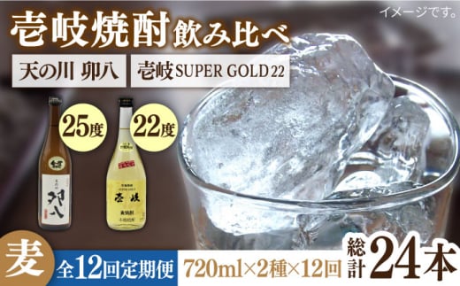 【全12回定期便】壱岐スーパーゴールド22度と 天の川 卯八 [JDB239] 168000 168000円