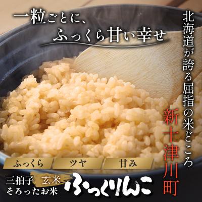 ふるさと納税 新十津川町 【令和7年度産】ふっくりんこ玄米 (10kg)【1101805】 |  | 01