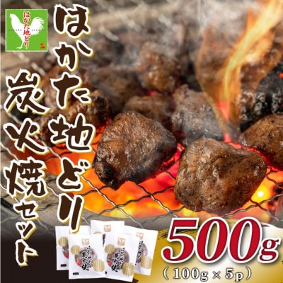 はかた地どり炭火焼セット500g(100g×5p)(宇美町)【配送不可地域：離島】