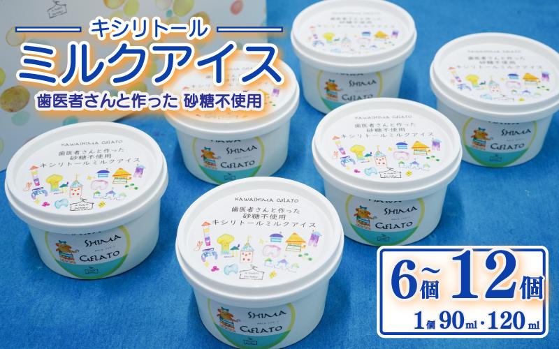 
            アイス キシリトール ミルクアイス 選べる 個数 6個 12個 容量 90ml 120ml 砂糖不使用 虫歯予防 アイスクリーム 乳化安定剤不使用 吉野葛 天然素材 健康習慣 予防歯科 スイーツ 牛乳 ミルク ジェラート おやつ ご褒美 子供 家族 徳島県 吉野川市
          