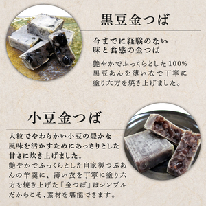 金つばセット10個入 小豆と黒豆(化粧箱)／ふるさと納税 きんつば 金つば 小豆 小豆金つば 黒豆 黒豆金つば 和菓子 お菓子 おつまみ お取り寄せ 詰め合わせ 京都府 福知山 FCBI002