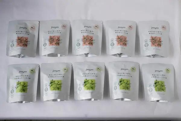 入浴剤 jiwajiwa 大和番茶に浸る。よい香り 奈良薬草風呂 20日分 キハダ葉ブレンド＆マコモ葉ブレンド詰め合わせ K-27