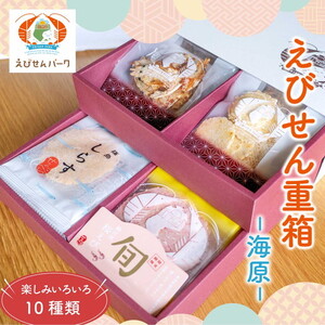 えびせん重箱 海原 ｜海老せんべい 