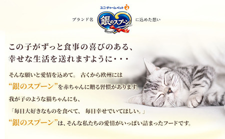 銀のスプーン三ツ星グルメ 香るお魚仕立て毛玉ケア お魚レシピ 240g×7箱 ペットフード キャットフード 猫のごはん 猫用フード 猫 ペット 小分け 個包装 ドライ ユニ・チャーム ペット