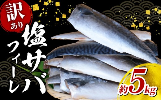 塩 サバ フィーレ ＜ 訳あり ＞ 約 5kg  さば サバ 鯖 saba 塩サバ 塩さば 塩鯖 フィレ 国産 人気 ボリューム 魚介 冷凍 訳有り グルメ おかず 惣菜 弁当 切身 便利 簡単 海鮮