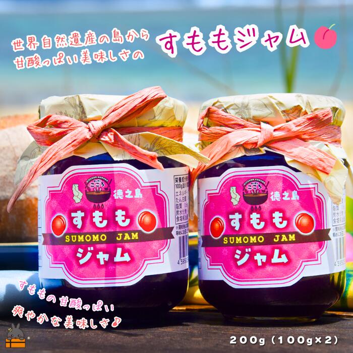 【ふるさと納税】徳之島産すもも使用！低糖度の徳之島すももジャム（100g×2） （ すもも 完熟 ジャム パン 果物 フルーツ 徳之島 奄美 鹿児島 キッチンこころ ）