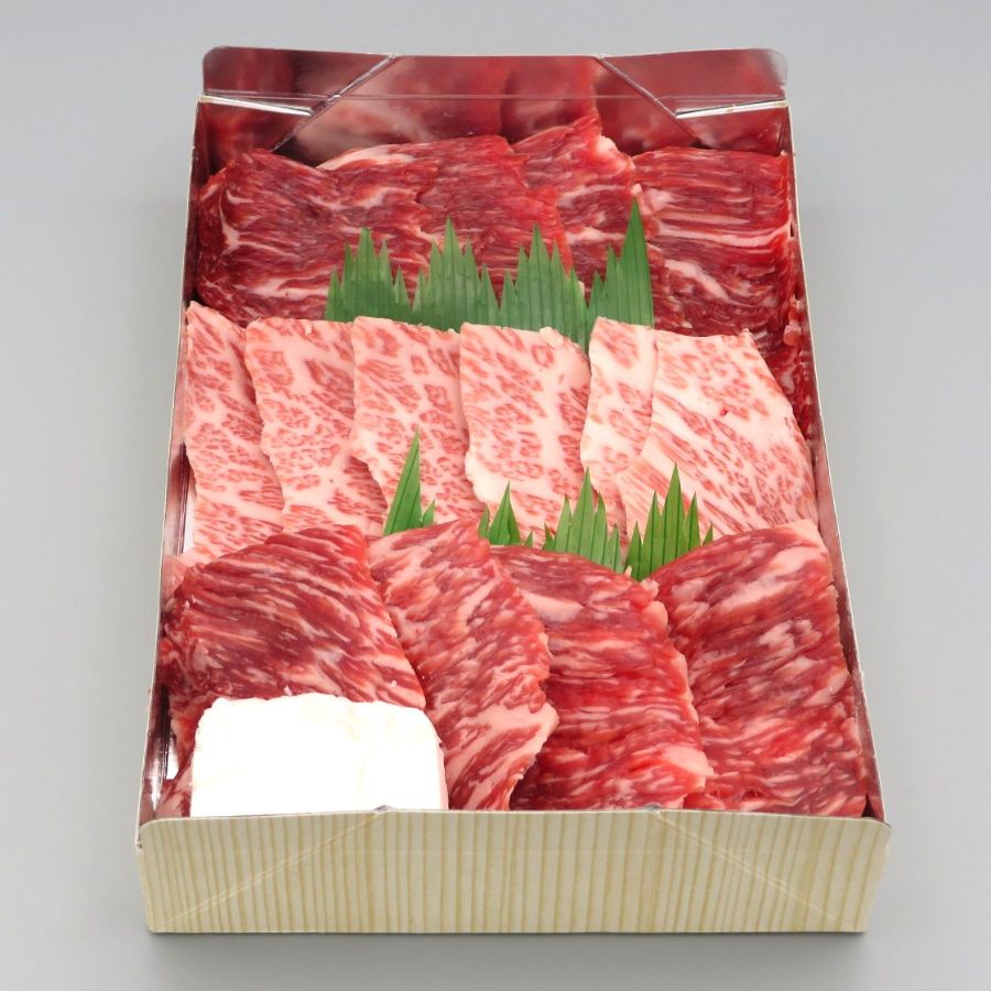 【焼肉3種盛450ｇ】＜かねきち＞近江牛焼肉用3種盛り合計450ｇ